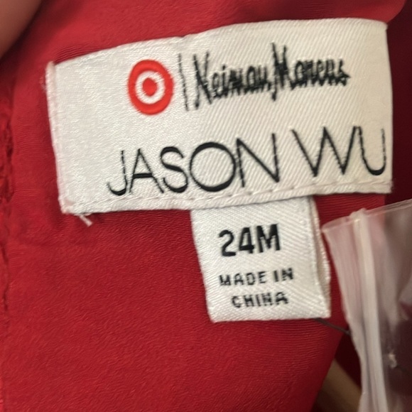 Target x Neiman Marcus-Jason Wu:Red Holiday/Christmas Dress- Gold tone-24 Months - Picture 2 of 16